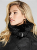 GUESS ABY SHEARLING MOTO JACKET