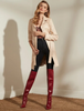 GUESS SPINX FAUX-LEATHER TRENCH COAT