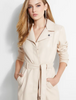 GUESS SPINX FAUX-LEATHER TRENCH COAT