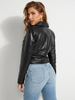 GUESS VENOM LEATHER MOTO JACKET