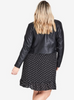 CITY CHIC Cropped Biker Jacket - black