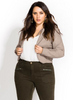 CITY CHIC Cropped Biker Jacket - black