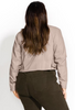 CITY CHIC Cropped Biker Jacket - black