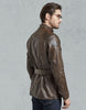 BELSTAFF TRIALMASTER PANTHER LEATHER JACKET In Black Hand Waxed Leather