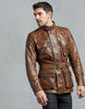 BELSTAFF TRIALMASTER PANTHER LEATHER JACKET In Cognac Leather