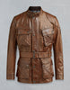 BELSTAFF TRIALMASTER PANTHER LEATHER JACKET In Cognac Leather