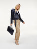 TOMMY HILFIGER HOODED LEATHER BIKER JACKET