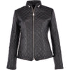 Ashwood Diamond Quilted Leather Biker Jacket Kinsley