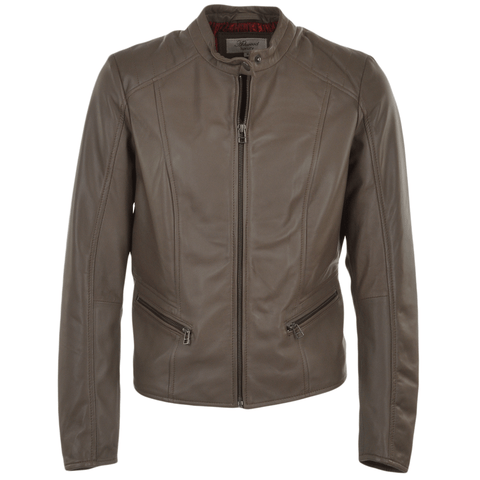 Ashwood  Ladies Leather Biker Jacket Pale  Serefina