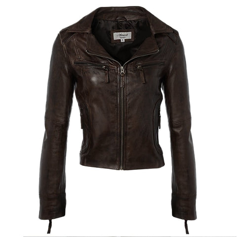 Ashwood  Britney Leather Biker Jacket
