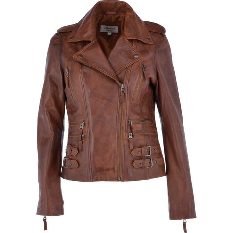 Ashwood Leather Jacket Ruby