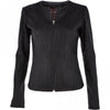 Estimo  2 in 1 Reversible Leather Jacket Black Tiana