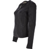 Estimo  2 in 1 Reversible Leather Jacket Black Tiana