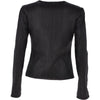 Estimo  2 in 1 Reversible Leather Jacket Black Tiana