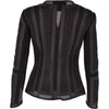 Estimo  Mosaic Light Weight Leather Jacket Black: Sienna
