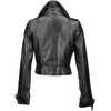 Estimo Short Vegetable Tanned Leather Biker Jacket  Sabine