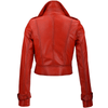 Estimo Short Vegetable Tanned Leather Biker Jacket  Sabine