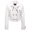 Estimo Short Vegetable Tanned Leather Biker Jacket  Sabine
