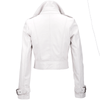 Estimo Short Vegetable Tanned Leather Biker Jacket  Sabine