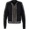 Estimo  Suede Leather Jacket Black: Amaya