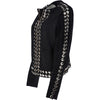 Estimo  Suede Leather Jacket Black: Amaya
