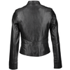 Estimo Vegetable Tanned Leather Biker Jacket Rosabel