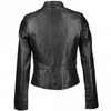 Estimo Vegetable Tanned Leather Biker Jacket  Rosabel