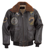 Schott NYC G-1 Wings of Gold Leather Bomber Jacket