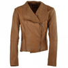 Brampton Leather Biker Jacket  Naturel