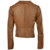 Brampton Leather Biker Jacket  Naturel