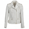 Ashwood  Leather Biker Jacket White : Aingeal