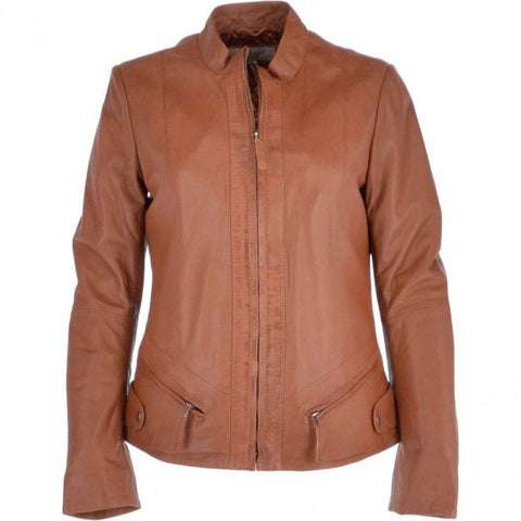 Ashwood  Leather Jacket Tan/nap : Alana