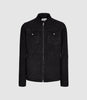 REISS CASH SUEDE FOUR POCKET JACKET SAGE