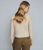 REISS OLIVIA SUEDE BIKER JACKET NEUTRAL